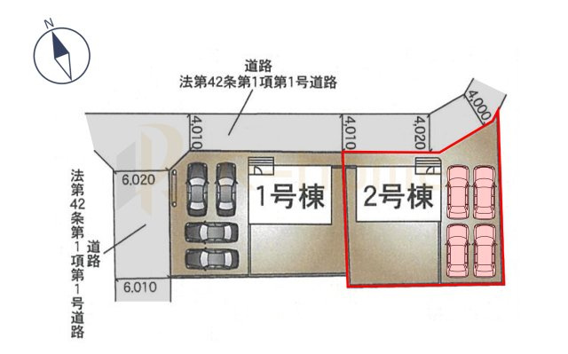 常総市新石下第10　新築戸建て　2号棟の区画図|大きなお買い物だからこそ、メリット・デメリットを伝えさせて頂きます。
R-homeにお任せください♪