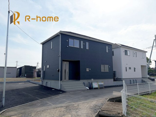 常総市新石下第10　新築戸建て　2号棟の外観|近隣の同仕様完成物件をご見学いただけます♪