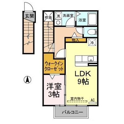 セジュール大川の間取り