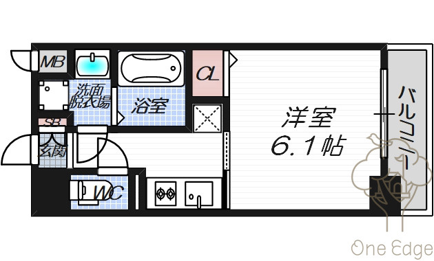アジリア天満橋の間取り