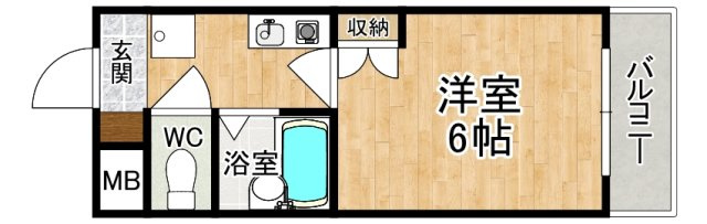 リヴェール梅尾の間取り