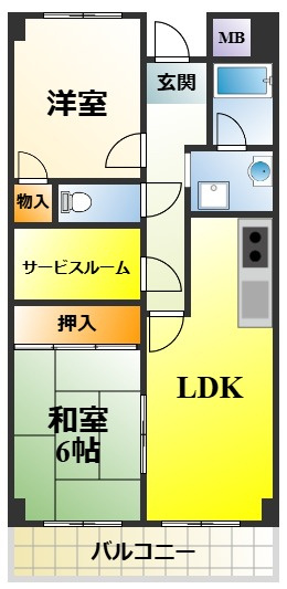ロサノ・S・北豊中の間取り
