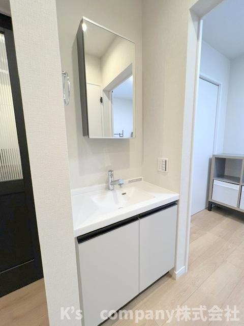 茅ヶ崎市柳島海岸　新築戸建　18号棟の洗面所|モデルハウス6号棟の施工例◇
