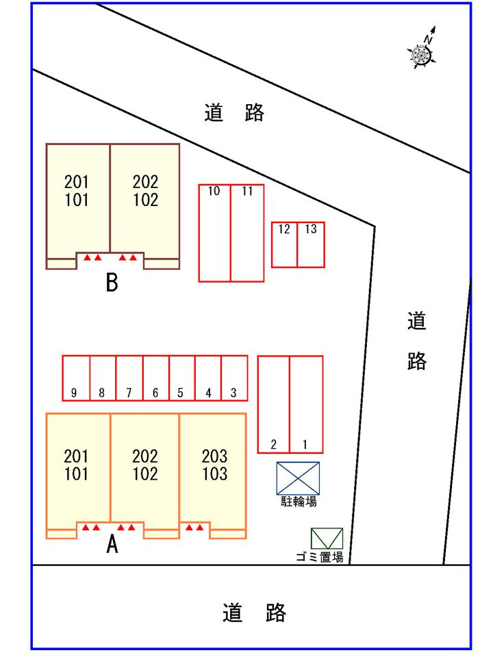 スピカササギⅡの駐車場|駐車場