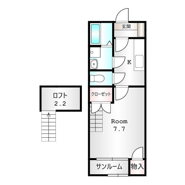 ルシエールＡの間取り