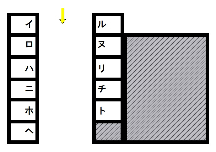 奥田倉庫（501-2）の区画図