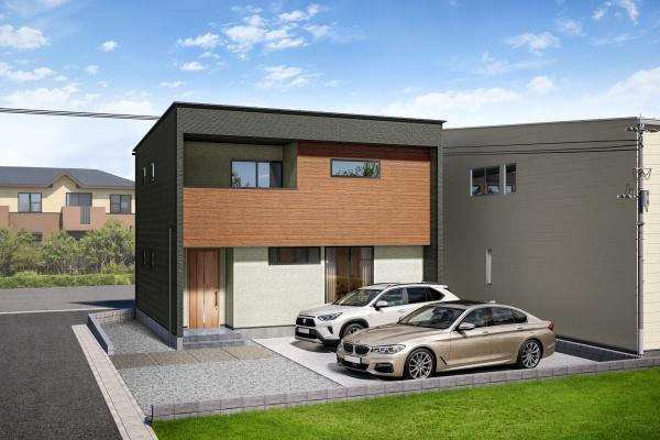 須賀2丁目W新築の居間・リビング|※施工事例写真です。実際の仕様や色は異なります。