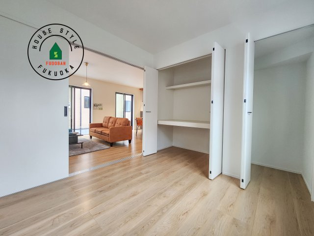 大野城市南ヶ丘5丁目第5-2棟（1号棟）の和室|将来的に、琉球畳を引きまして和室風にすることも可能です。