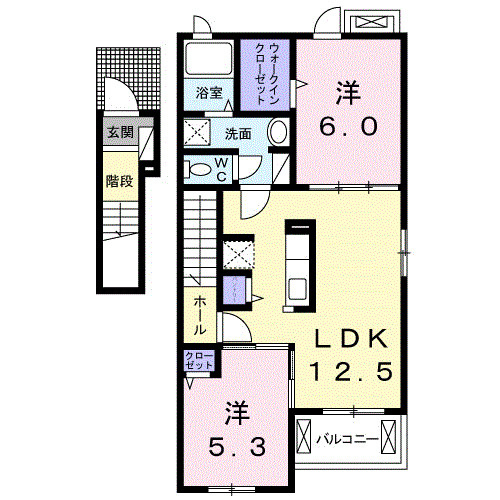 メゾンＭ・ＫⅠの間取り