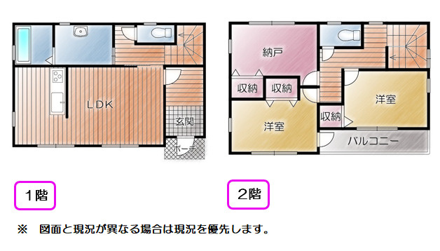 売中古戸建　富士市松岡の間取り|間取りです。