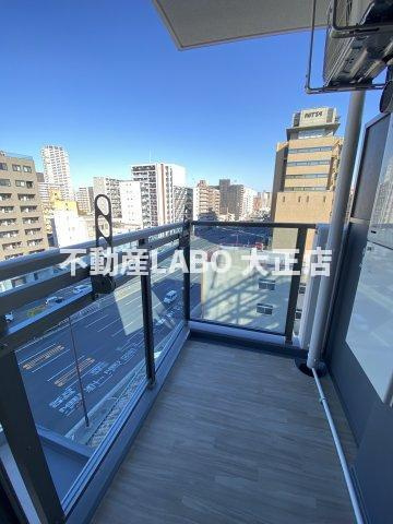 エグゼ難波WESTリバーのバルコニー