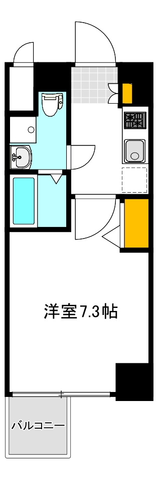 エグゼ難波WESTリバーの間取り