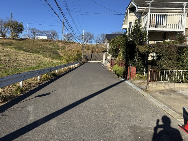 流山市南流山７丁目新築戸建（南流山７期の前面道路含む現地写真|西側前面道路・幅員約6ｍ
