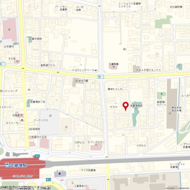 サンシャイン武蔵野の地図