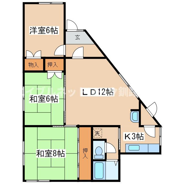 ユーハイツの間取り