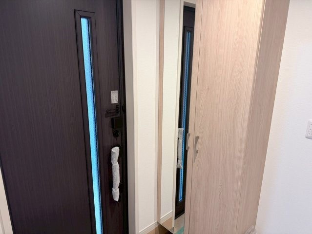 川口市青木２丁目　Ⅱ期　新築一戸建ての玄関|シンプルで使いやすい玄関です