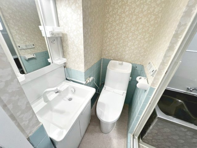 【トイレ】 | もず山洋ハイツ | 快適なシャワートイレも標準装備で嬉しいですね♪