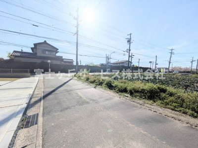 【前面道路含む現地写真】 | 磐田市高木 新築一戸建て 3号棟 | 前面道路です