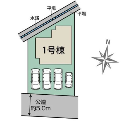 【区画図】 | 島田市旭2丁目 新築一戸建て | 区画図です