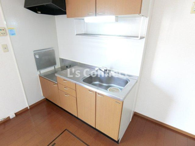 【キッチン】 | アルス明石台Ｅ | ２口ガスコンロ設置可能なキッチン。