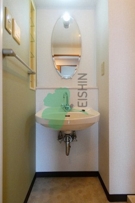 【洗面所】 | エミリエ博多 | シンプルで使いやすい洗面台です！