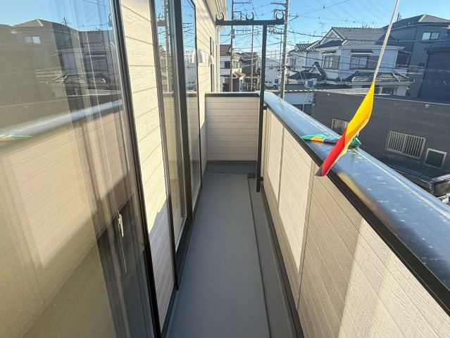 川口市安行小山第2　新築一戸建て　１号棟のバルコニー|落ち着いた時間を過ごせるバルコニーです