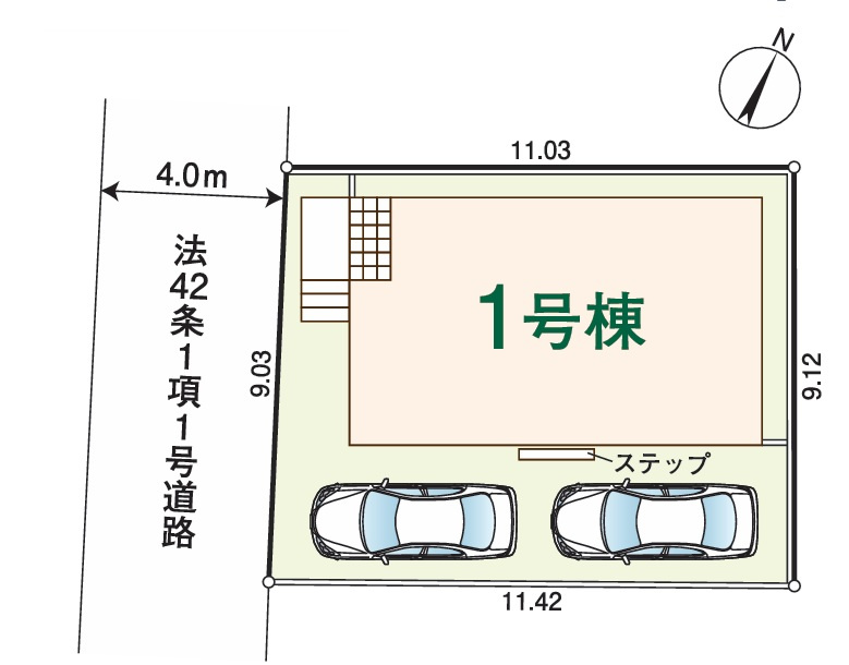 仲介手数料無料　CRADLE GARDEN 入間市東藤沢第28　全1棟　の区画図