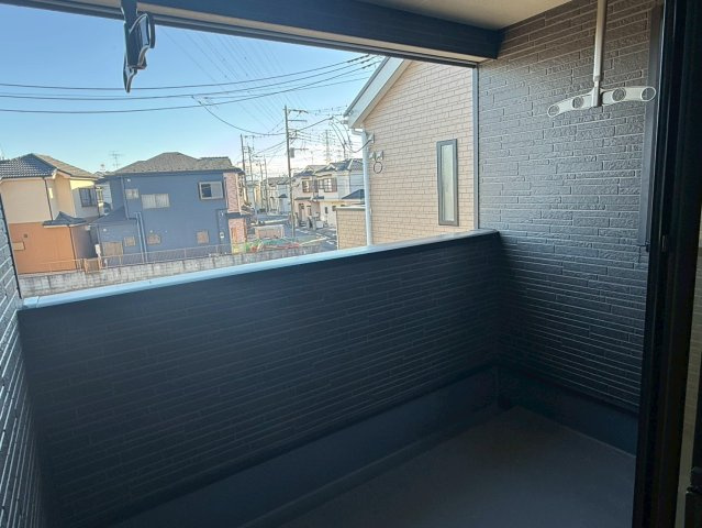 川口市安行小山第2　新築一戸建て　3号棟のバルコニー|陽当たり良好なバルコニーです