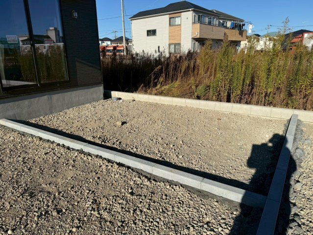 川口市安行小山第2　新築一戸建て　9号棟の庭|お庭の付いた物件です