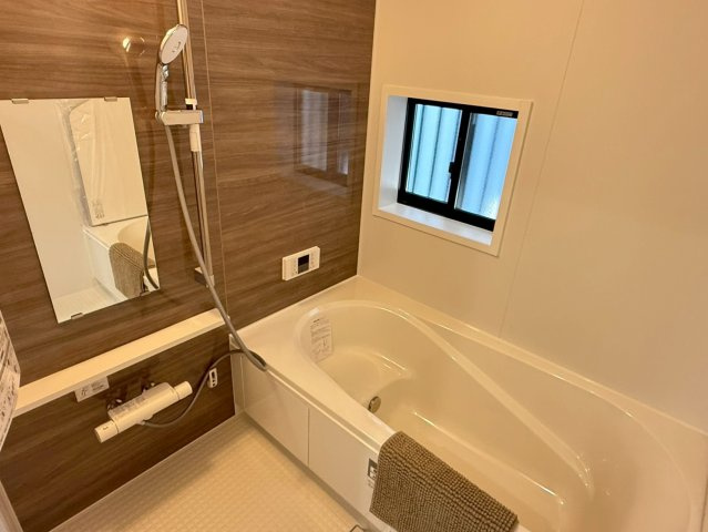 川口市安行小山　新築一戸建て　E号棟の浴室|お風呂で日々の疲れを落としましょう