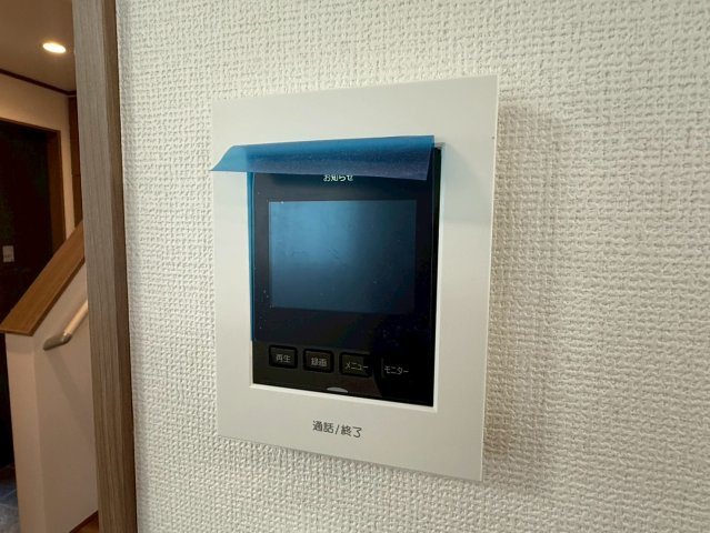 川口市安行小山　新築一戸建て　E号棟のセキュリティ|モニター付きインターホン