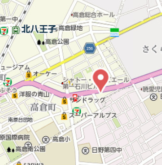 『八王子市マンション』プレジャーガーデン豊田壱番館【仲介手数料無料】　八王子市高倉48-8の地図