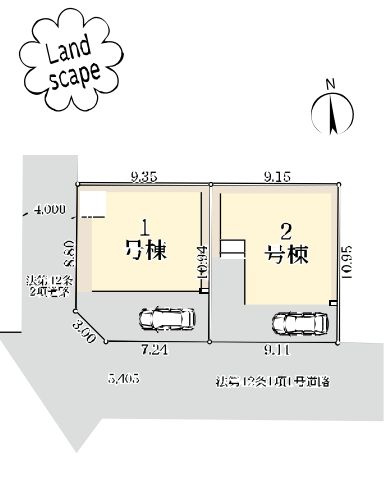 厚木市水引2丁目新築戸建て　1号棟の区画図|区画図「厚木市水引2丁目新築戸建て」