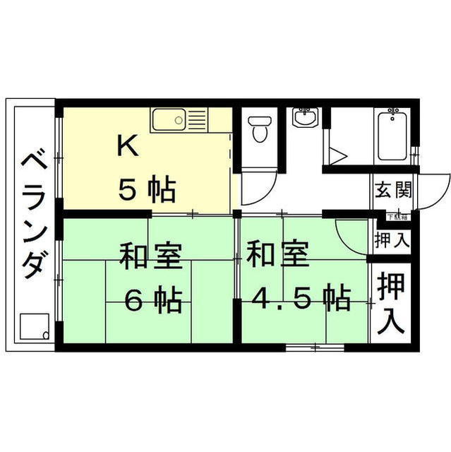 宇留野ビルの間取り