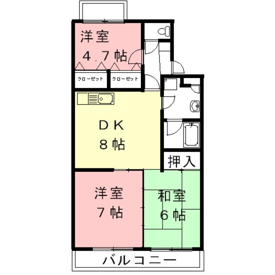 ドリーム　ヨシマチの間取り