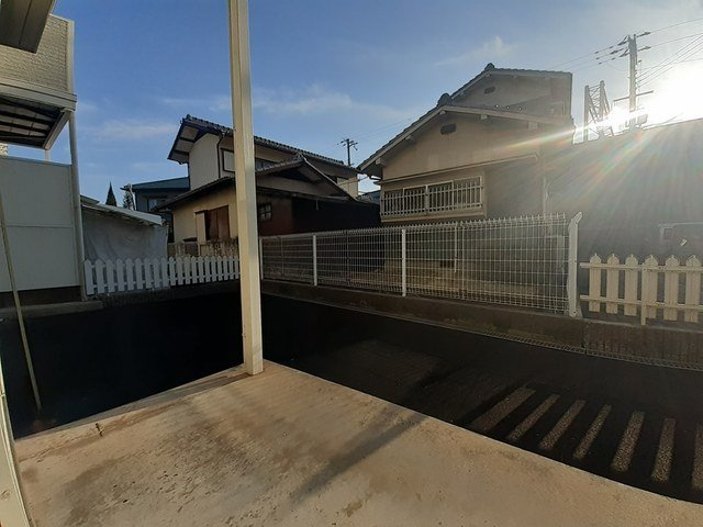 エスポワールドミールＡのバルコニー