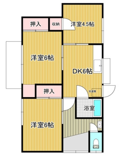 【間取り】 | 上白水八尋貸家