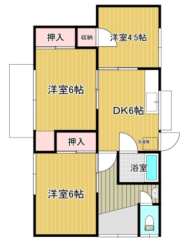 【間取り】 | 上白水八尋貸家