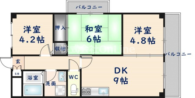 【間取り】 | カーサフィオーレ壱番館