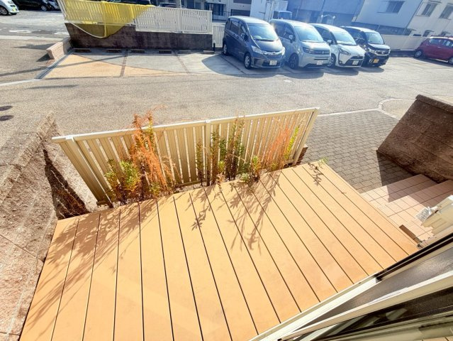 パークハイム向陽C棟のバルコニー