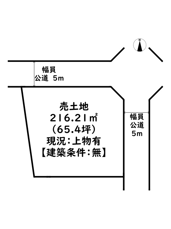 姫路市網干区垣内南町/売土地の土地図