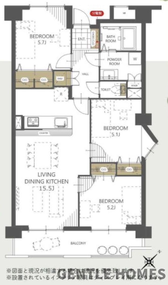 コスモテール吉塚の間取り