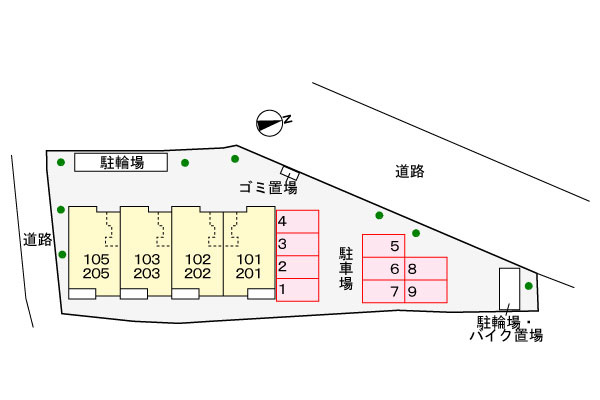 グランソレイユの区画図