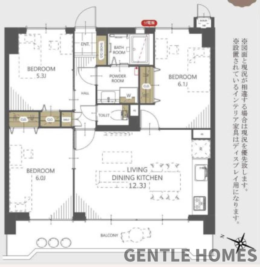 シティライフ野間レイクビューの間取り