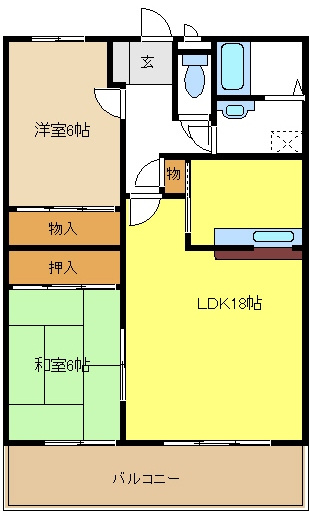 グレース牧の里（南棟）の間取り