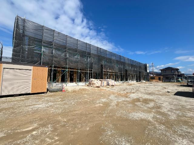 （仮）鏡新築アパートＡ棟の外観|建築現場