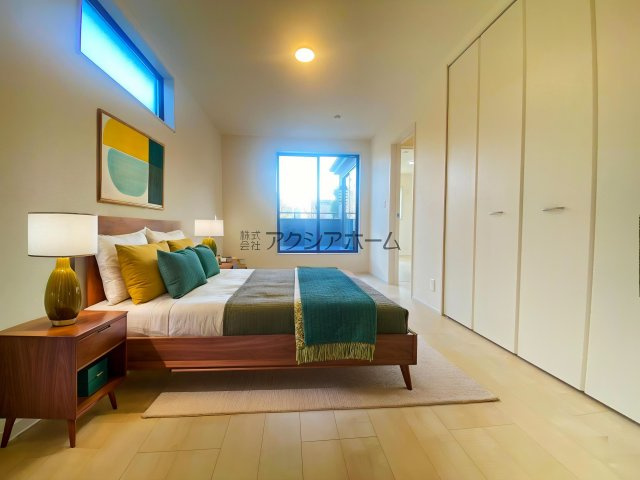 所沢市下安松・全2棟　新築一戸建　1号棟　～LDK18帖～の寝室|洋室7.5帖（家具はCG画像での表示になります）
