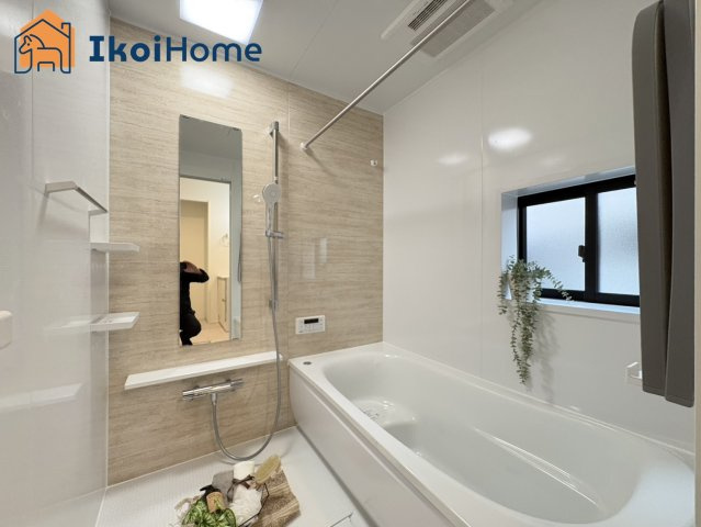 神戸市西区福吉台1丁目　新築戸建の浴室|【ホームページに現地動画掲載中】●年中無休：当日予約可●1坪タイプの広々したユニットバスになります。