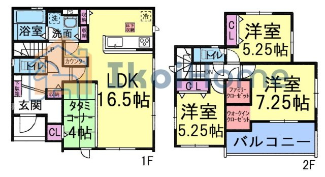 神戸市西区福吉台1丁目　新築戸建の間取り|【ホームページに現地動画掲載中】●年中無休：当日予約可●注文住宅のようなワンランク上のおしゃれな設備