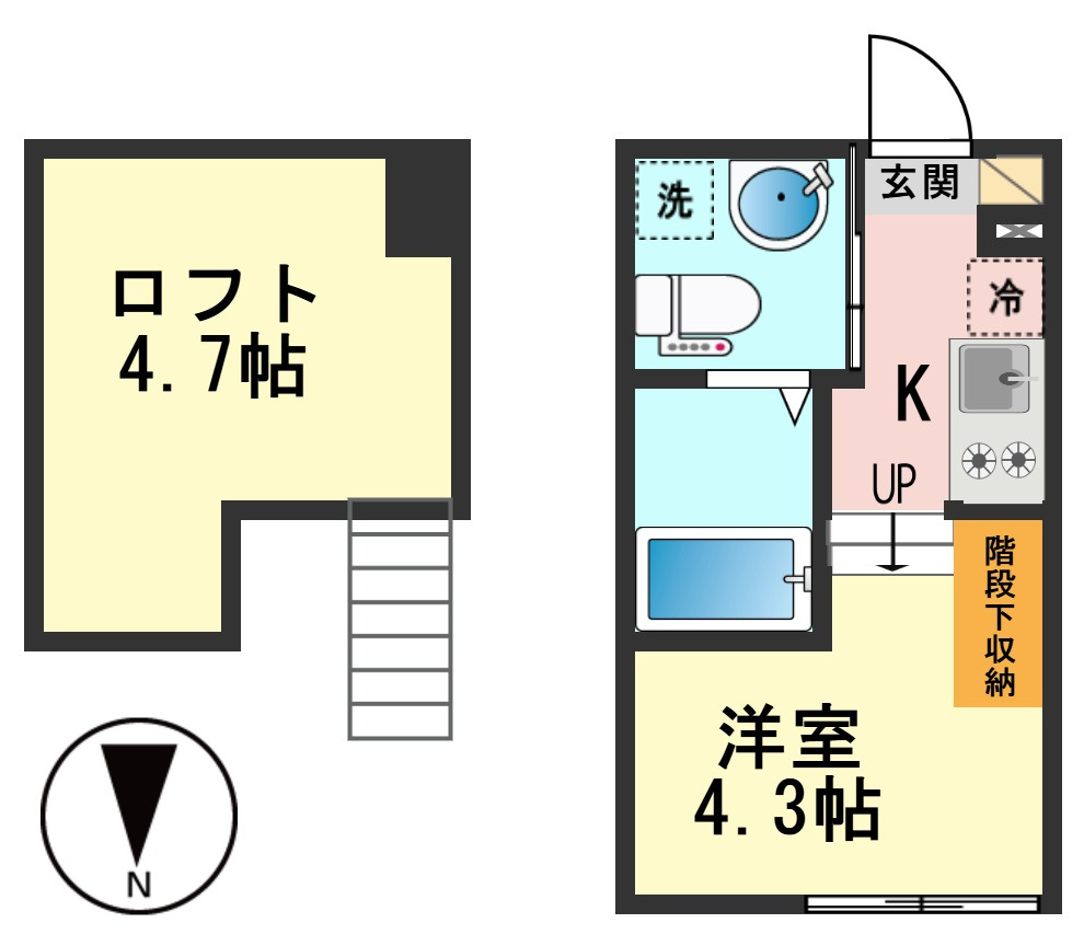 ハーモニーテラス北小岩ⅩⅧの間取り